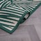 World Rug Gallery Contemporary Palm Leaf Textured Flat Weave Indoor/Outdoor Area Rug 2' x 3' Green 118GREEN2X3 - alternate 2